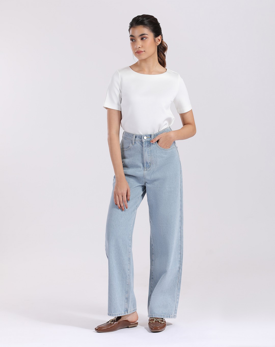 LETTIE WIDE CUT JEANS