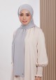 AFRAH INSTANT SHAWL  TIE BACK IN LIGHT GREY