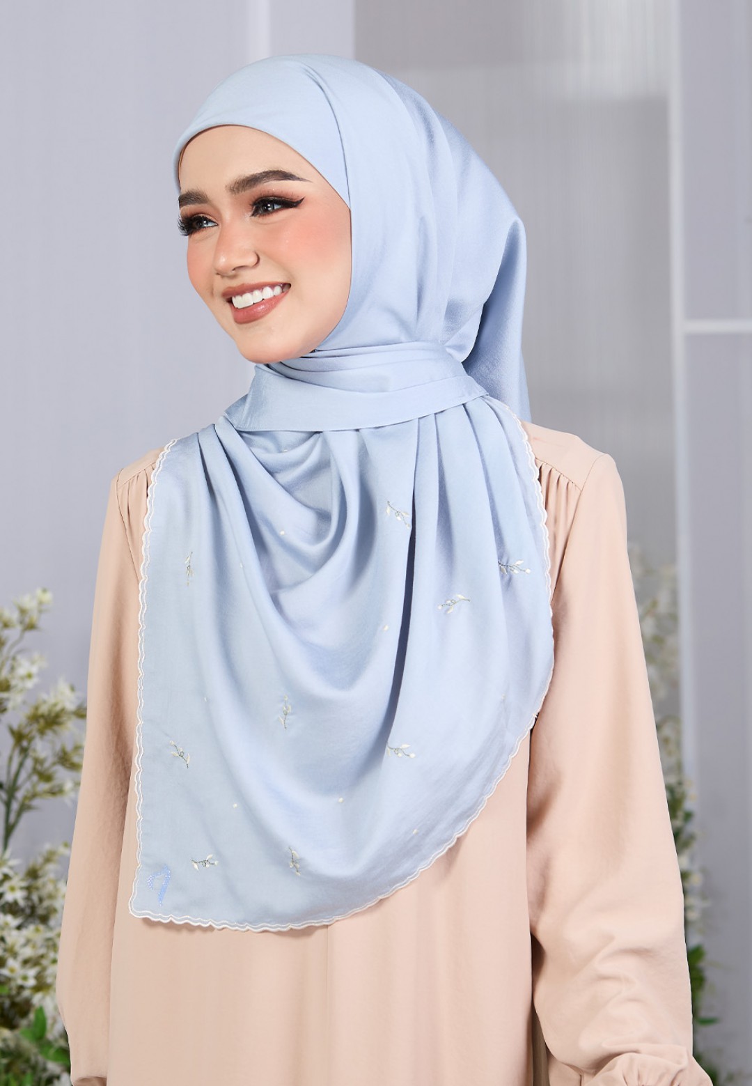 SQ ESME VOILE PLAIN EMBROIDERY