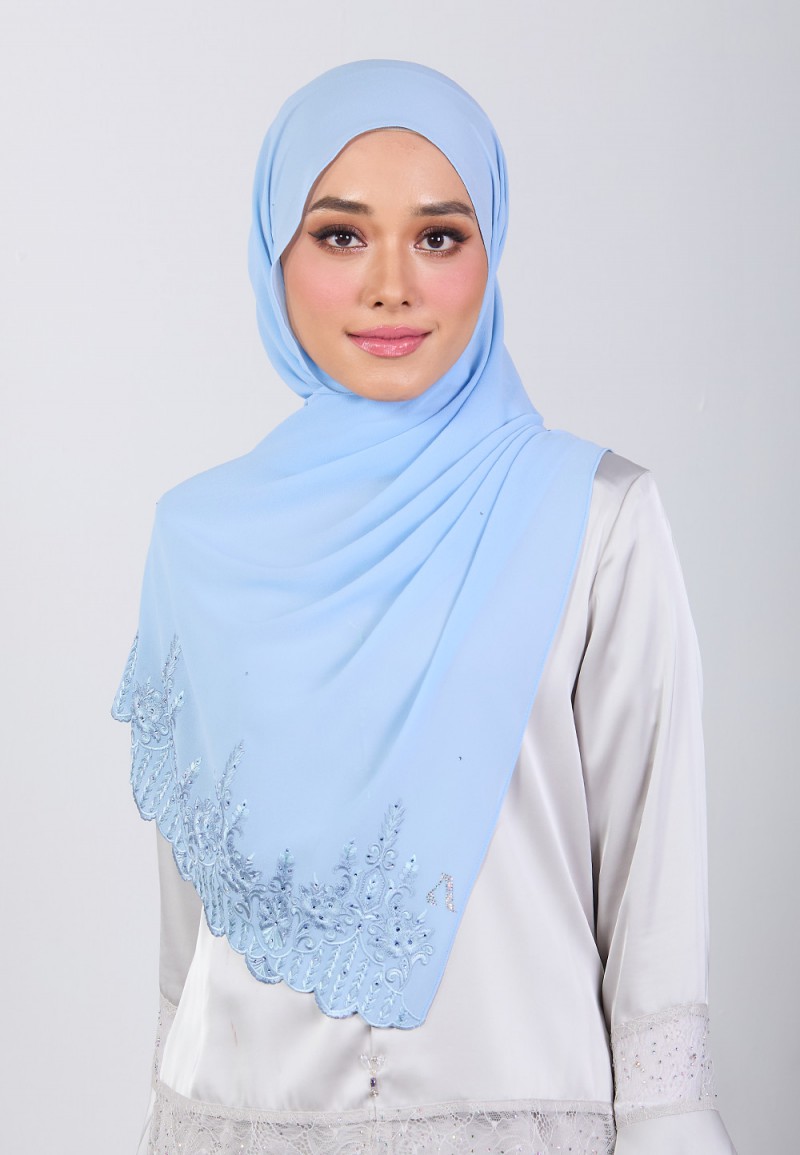 SHAWL MARHAYNE PLAIN EMBROIDERY DIAMOND