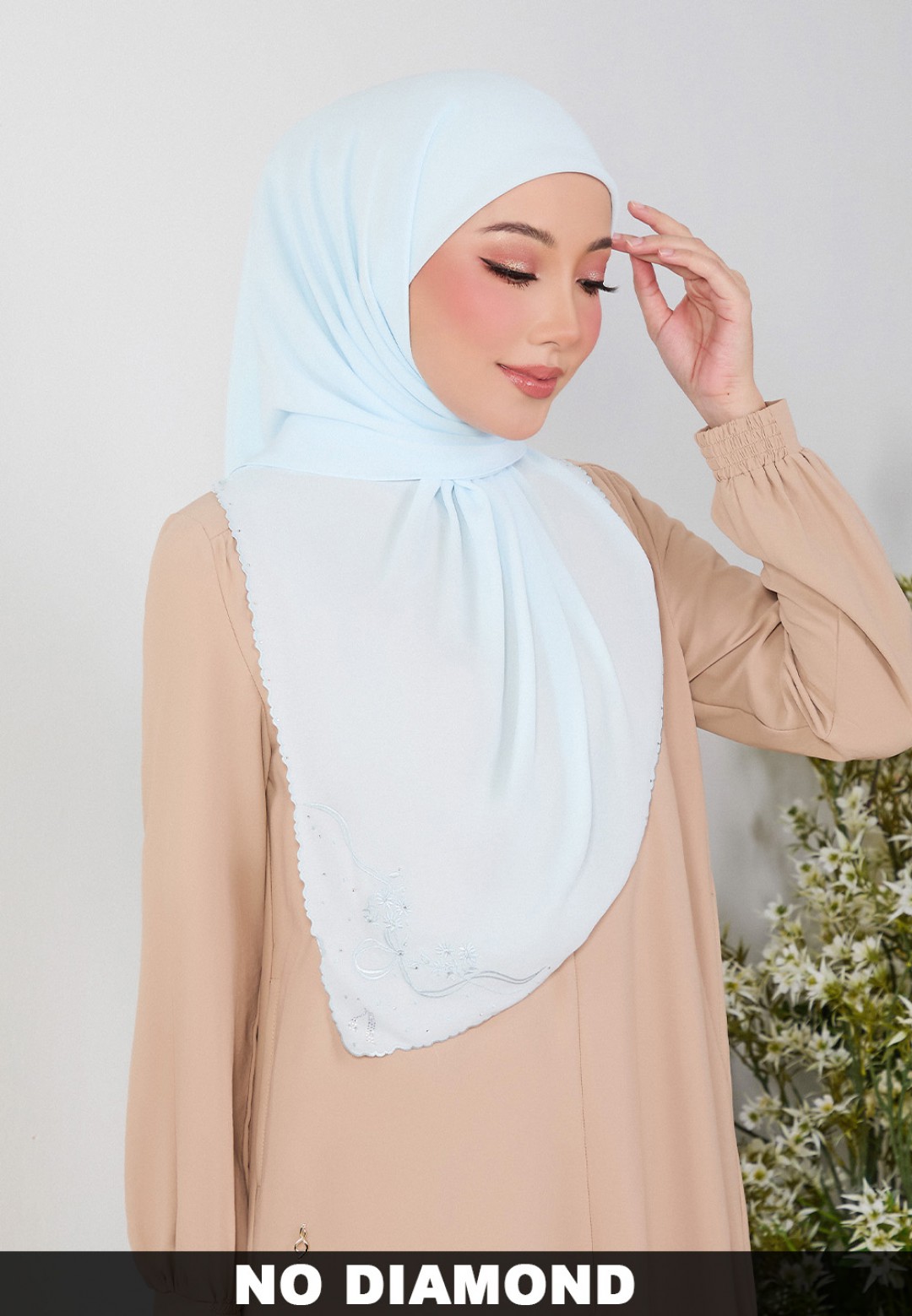 SQ FLUERITH PLAIN EMBROIDERY