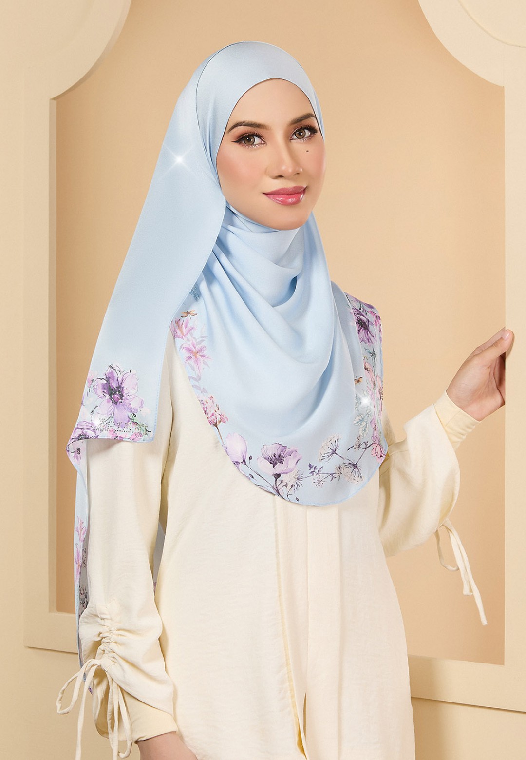 INSTANT SHAWL JASMIN PRINTED DIAMOND