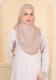 SHAWL QIRANA EMBROIDERY IN LIGHT BROWN
