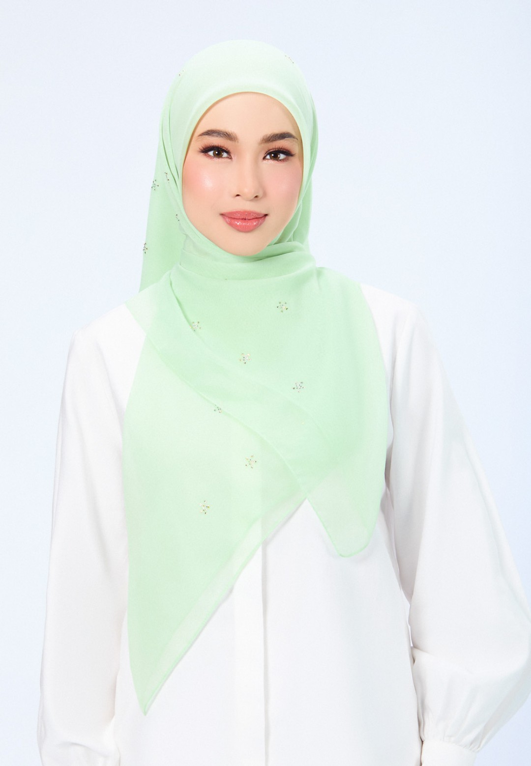 SQ FLORELLIS VOILE PLAIN DIAMOND