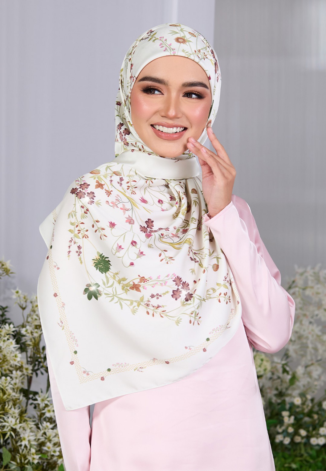 SQ BLOSSOM CASCADE PRINTED DIAMOND