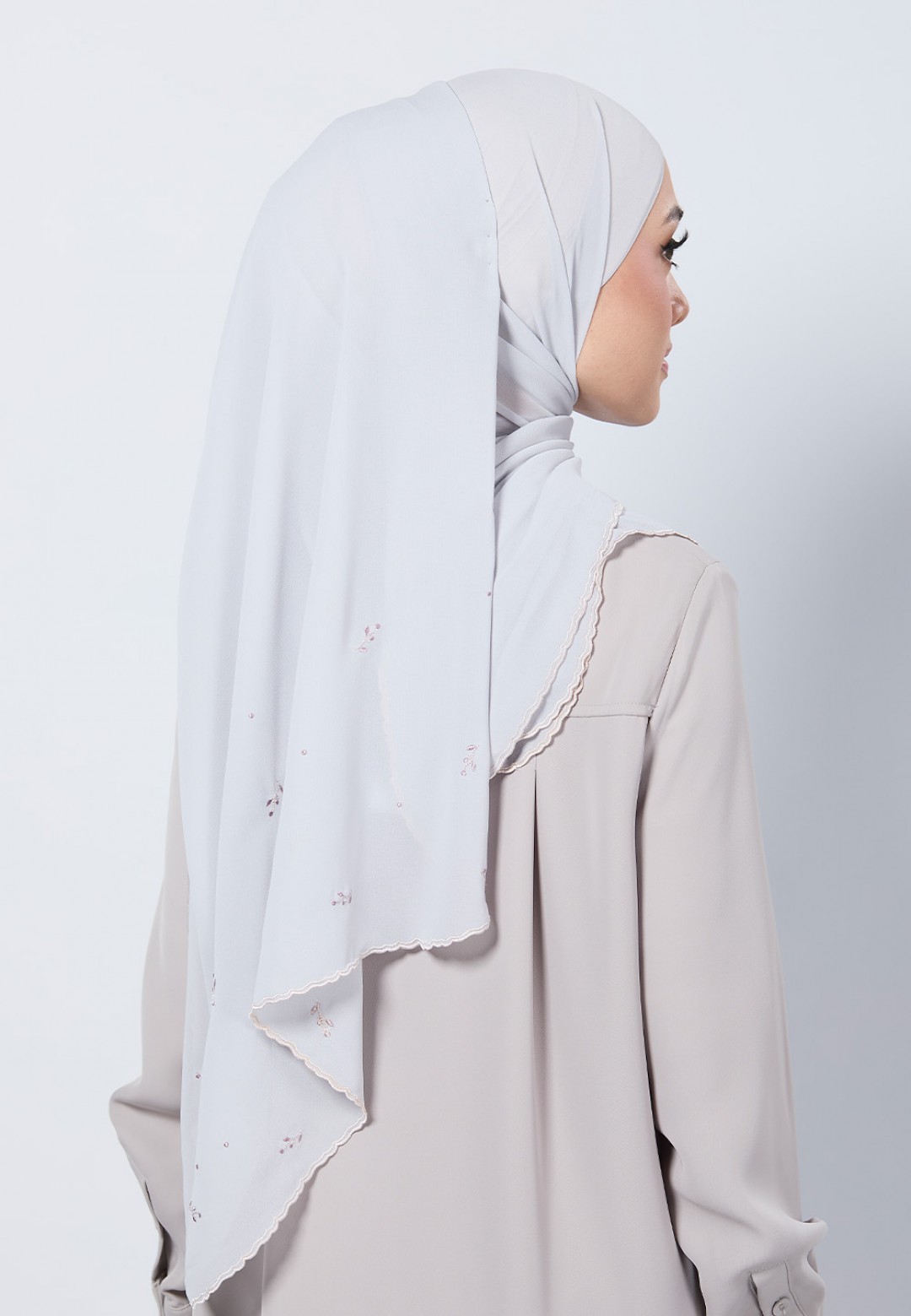 SHAWL ADORA PLAIN EMBROIDERY