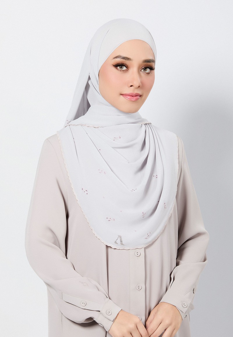 SHAWL ADORA PLAIN EMBROIDERY