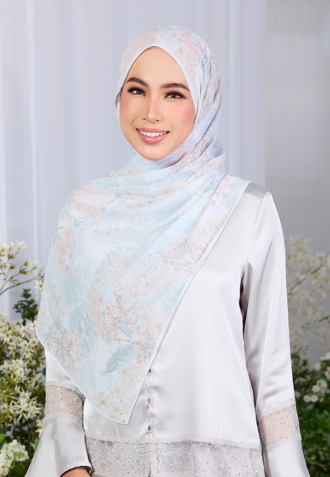 SHAWL VELVET BLOOM PRINTED