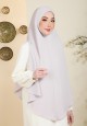 KHIMAR YASERA PLAIN IN LIGHT GREY