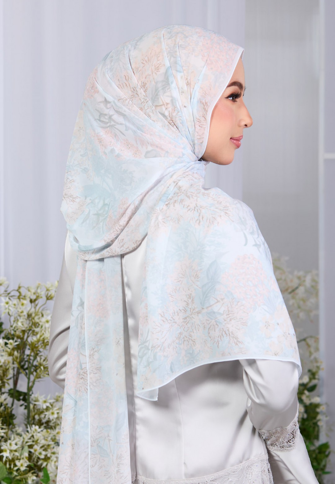 SHAWL VELVET BLOOM PRINTED