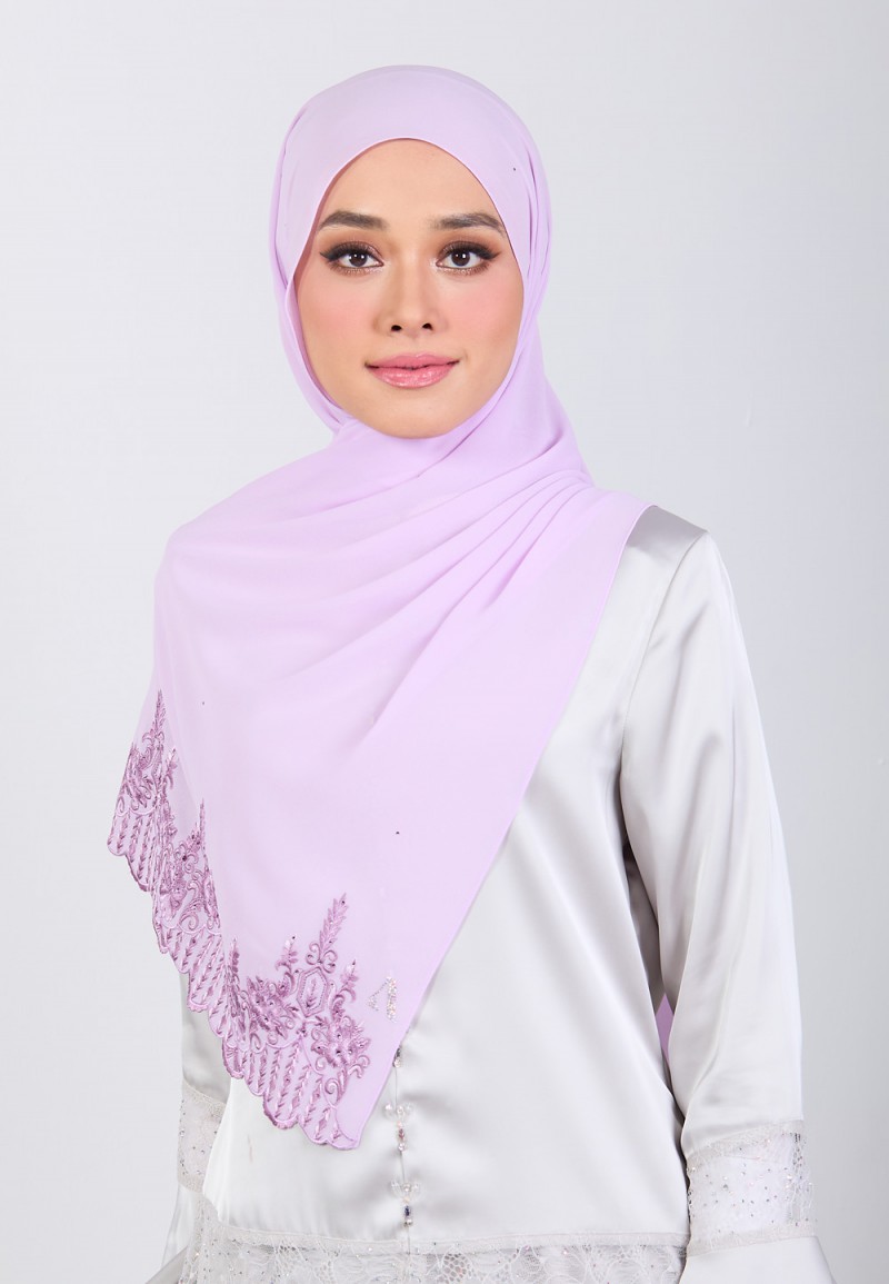 SHAWL MARHAYNE PLAIN EMBROIDERY DIAMOND