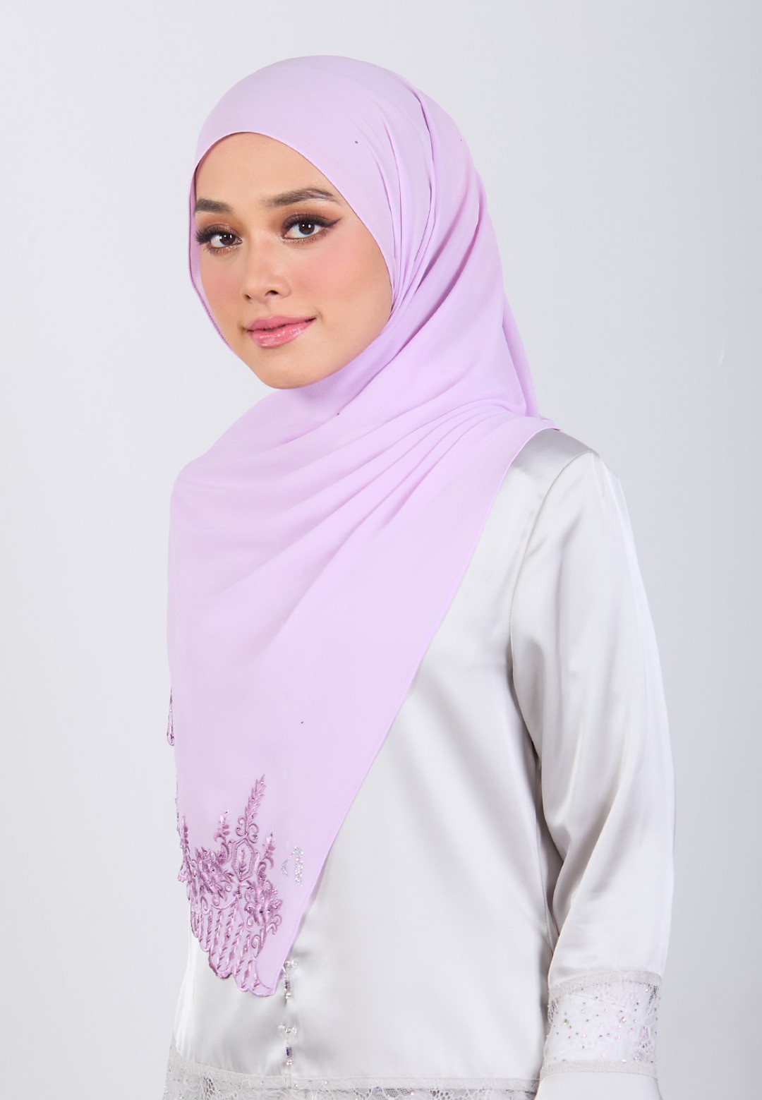 SHAWL MARHAYNE PLAIN EMBROIDERY DIAMOND