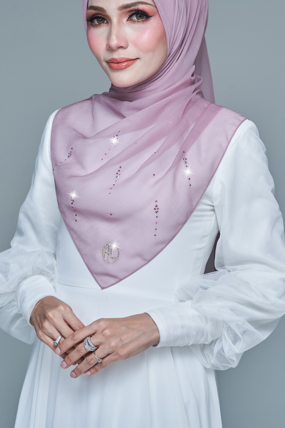 SQ MAIRA VOILE PLAIN DIAMOND