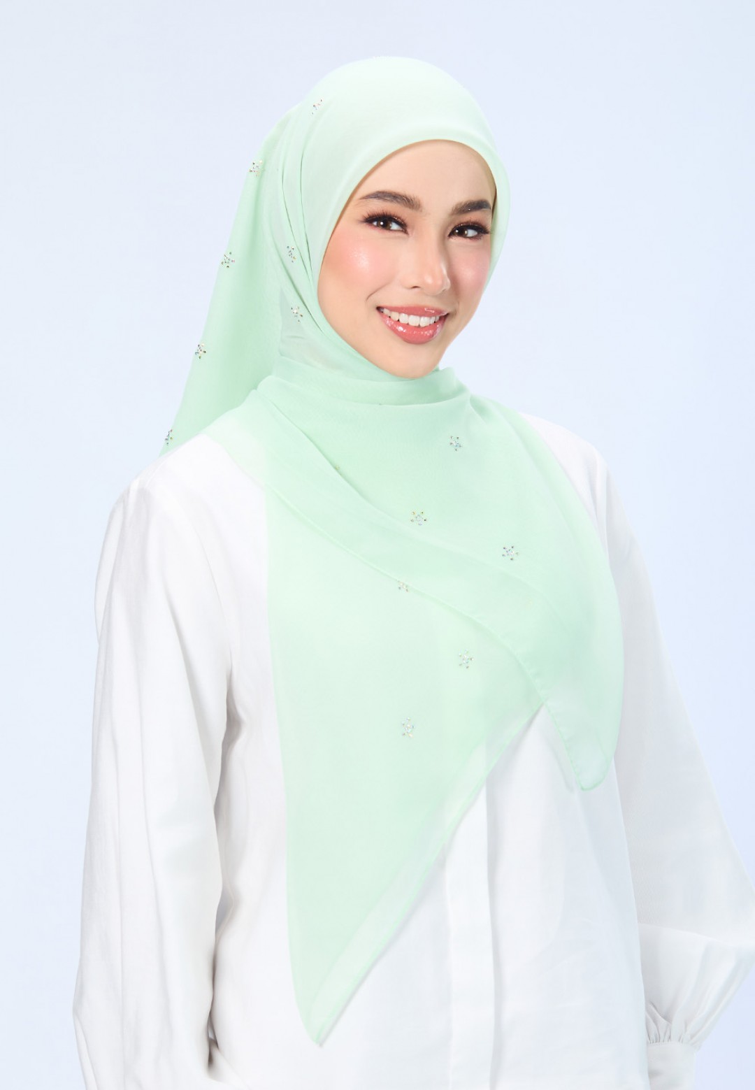 SQ FLORELLIS VOILE PLAIN DIAMOND
