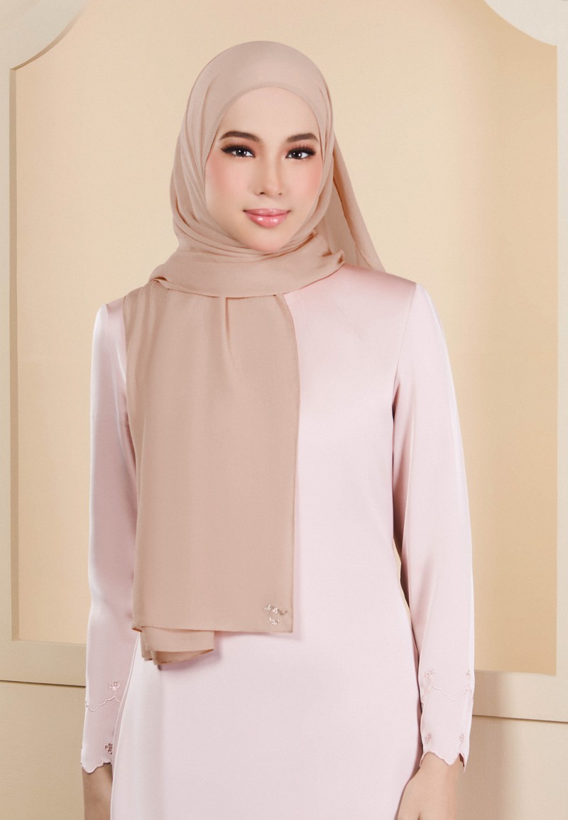 SHAWL HOUDA SILKY CHIFFON PLAIN