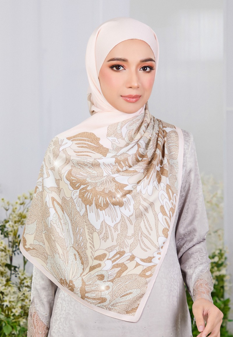SHAWL FLORAISON PRINTED DIAMOND
