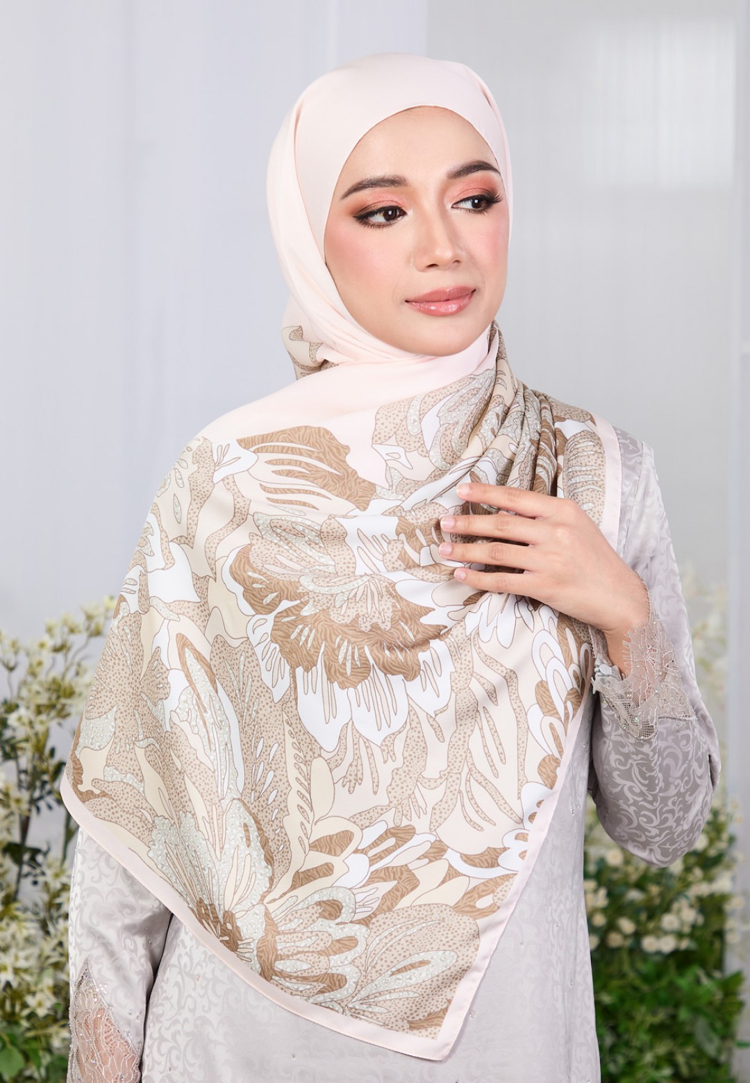 SHAWL FLORAISON PRINTED