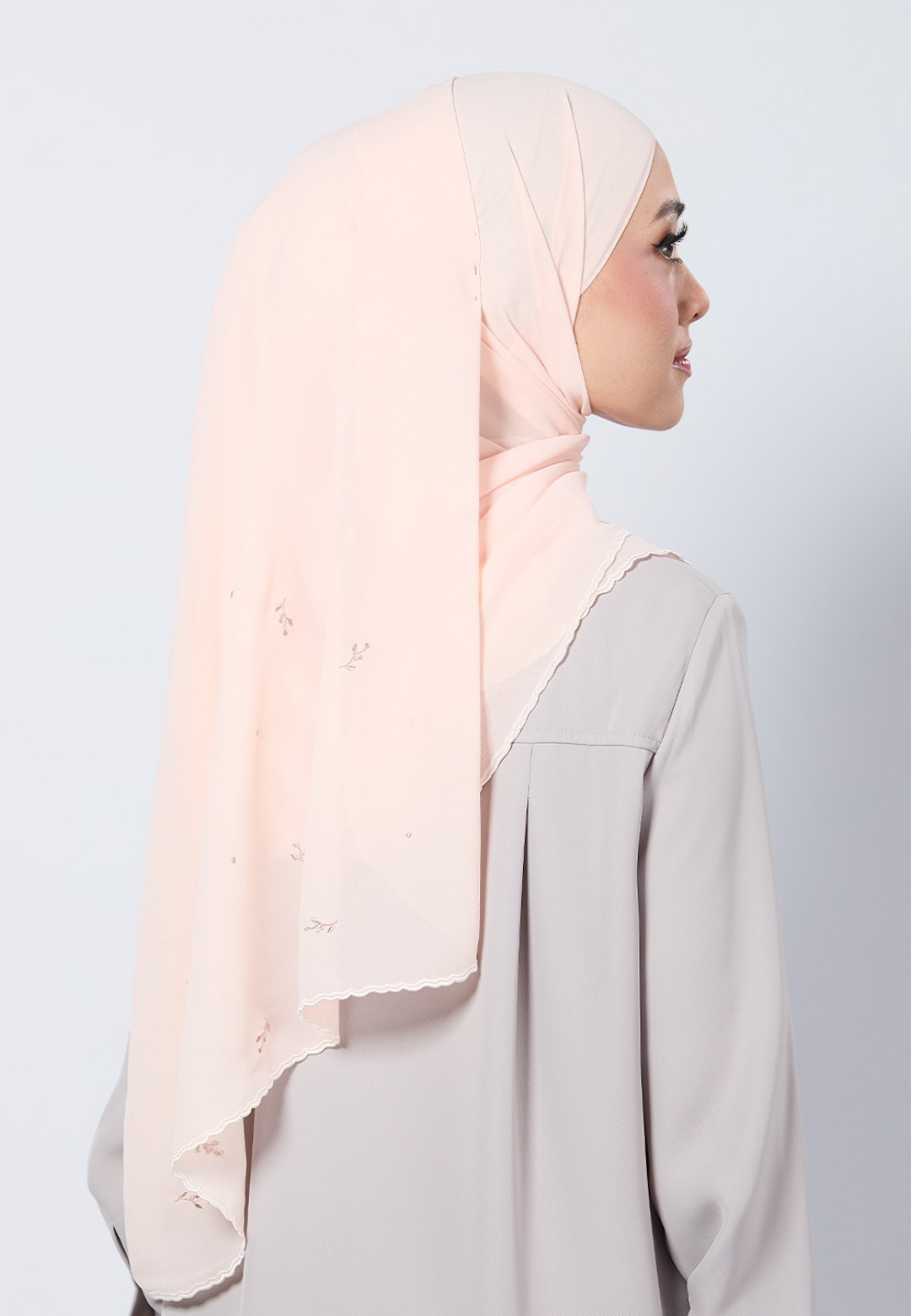 SHAWL ADORA PLAIN EMBROIDERY