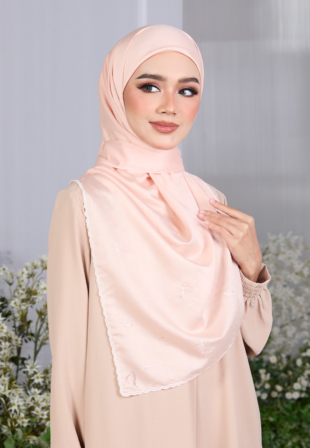 SQ ESME VOILE PLAIN EMBROIDERY