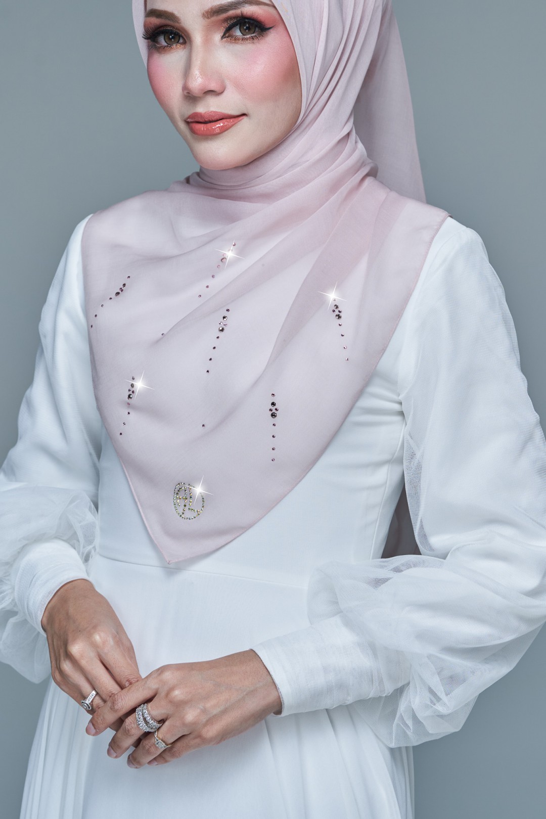 SQ MAIRA VOILE PLAIN DIAMOND