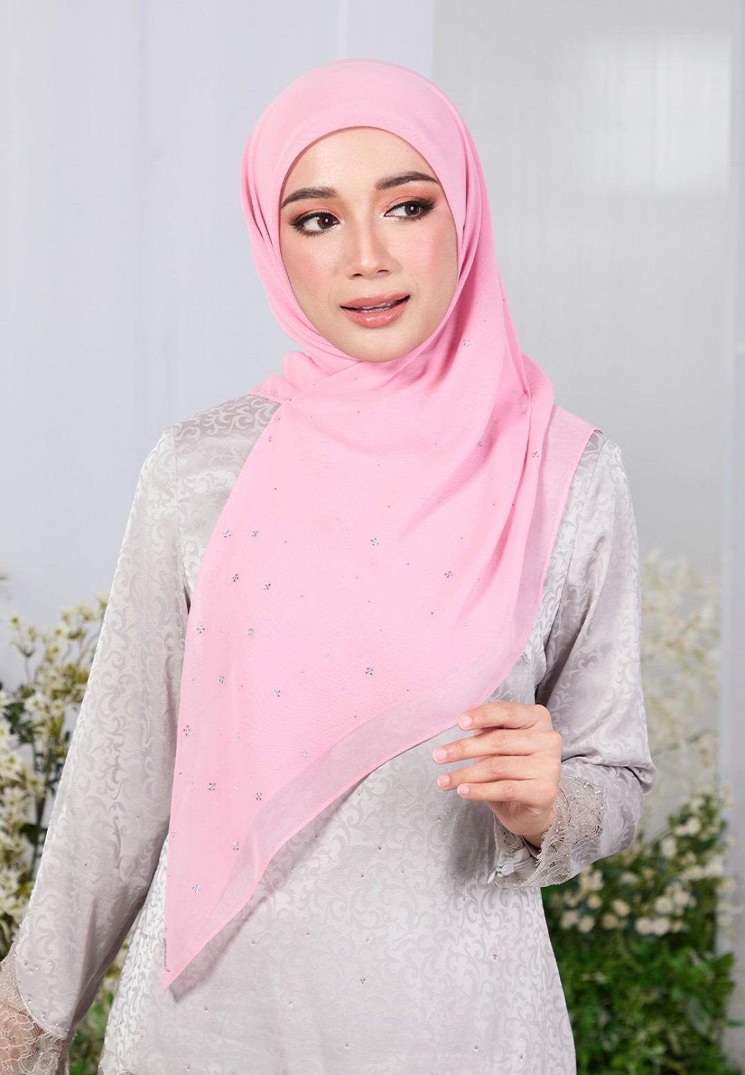 SQ FLUERENCE VOILE PLAIN DIAMOND