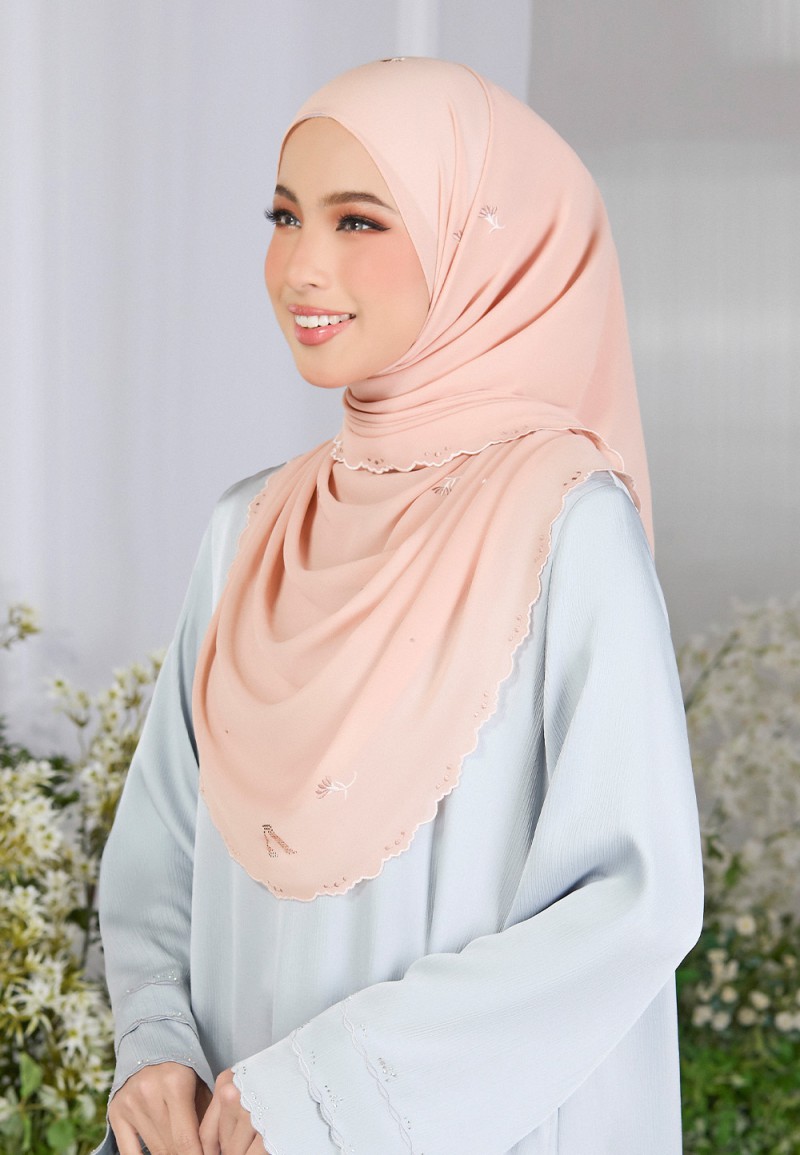 SHAWL FIORE PLAIN EMBROIDERY