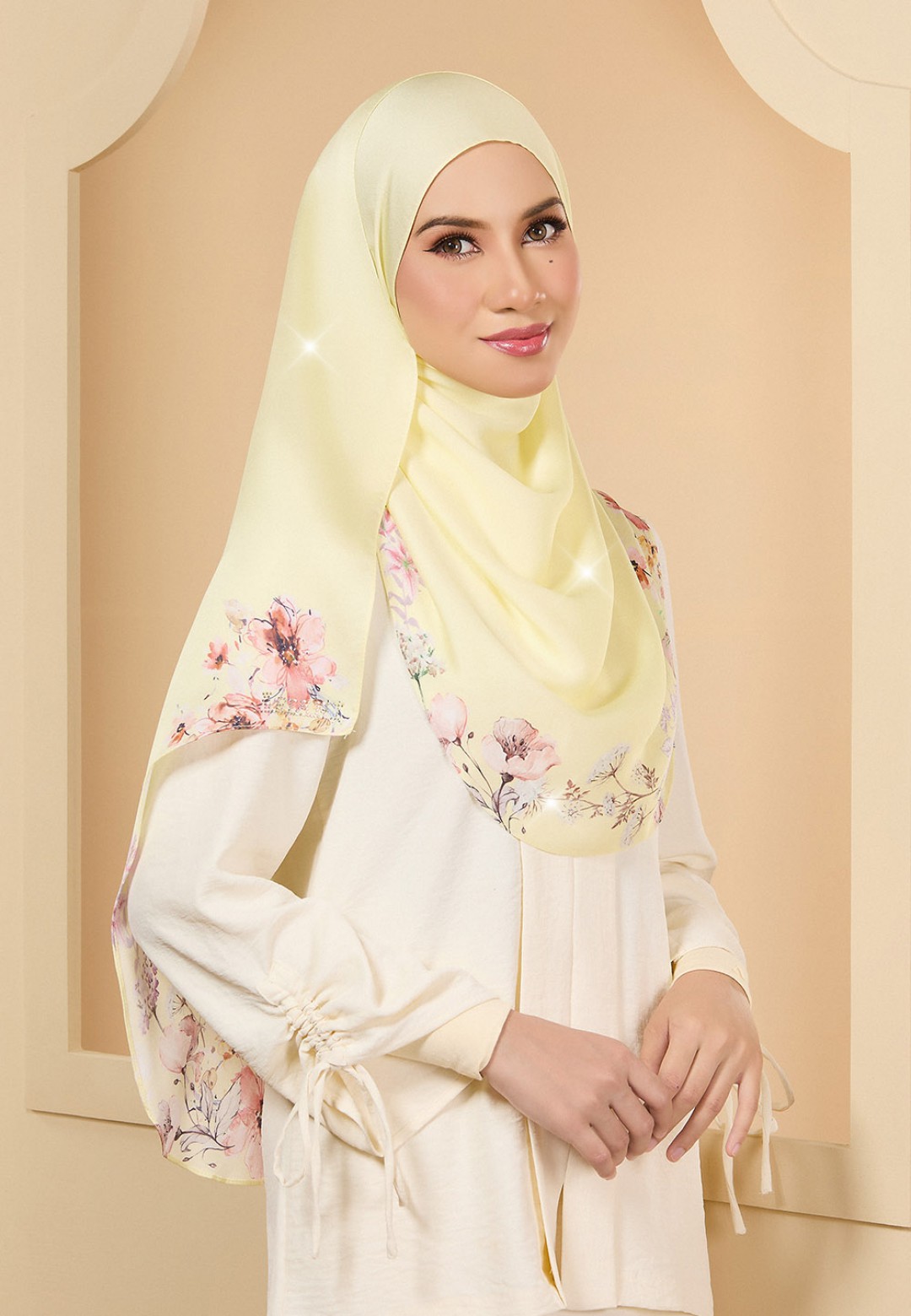 INSTANT SHAWL JASMIN PRINTED DIAMOND