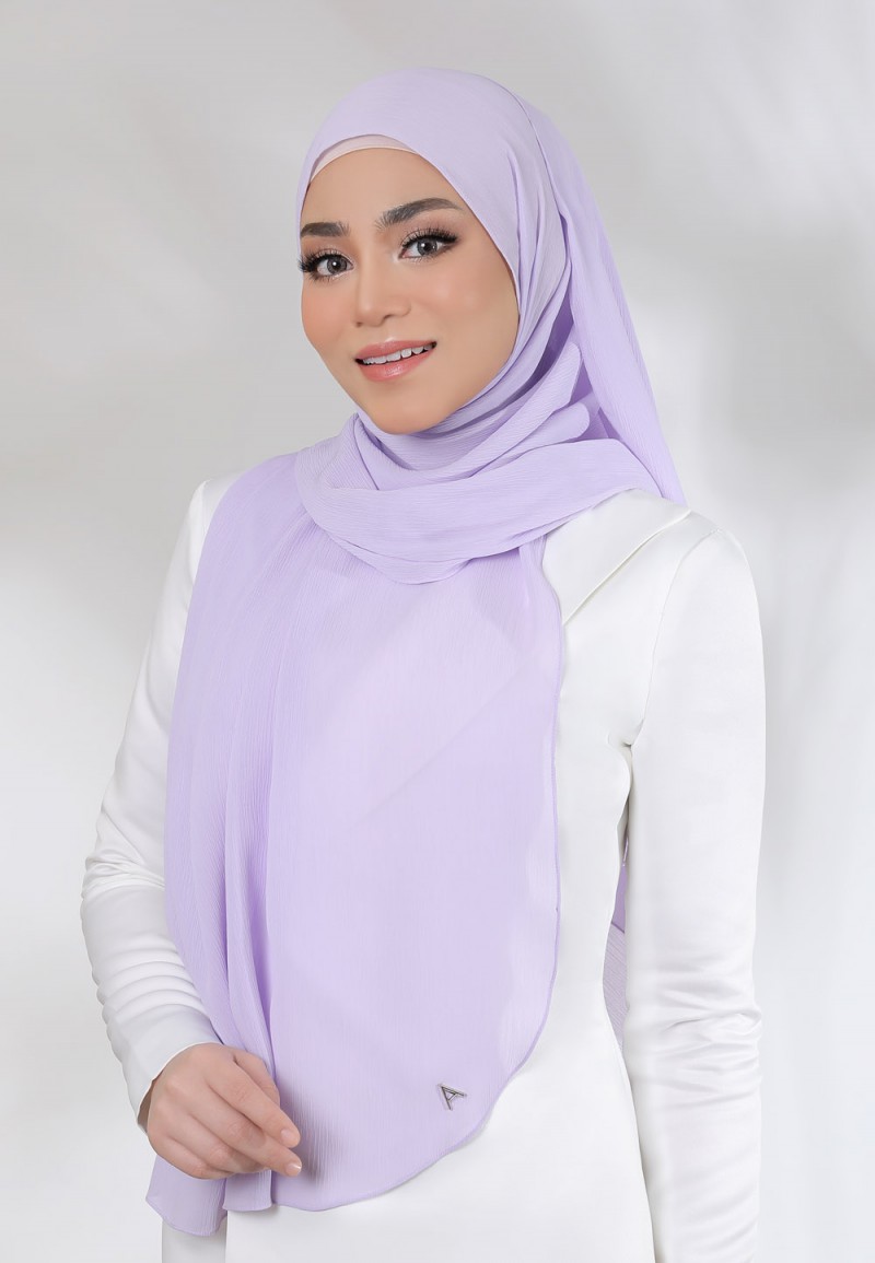 SHAWL CREASE CHIFFON PLAIN 79