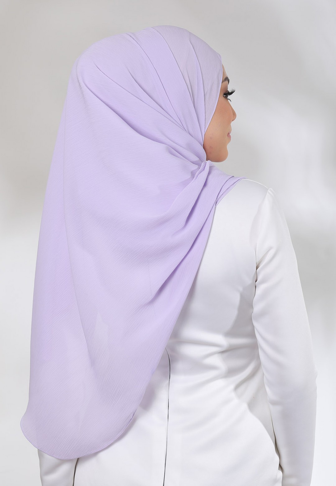 SHAWL CREASE CHIFFON PLAIN 79