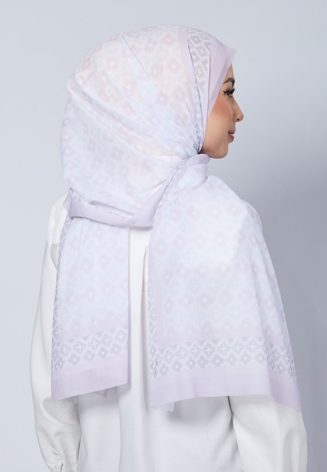 SHAWL JULIA VOILE LASERCUT