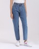 LIVIA MOMS STRAIGHT CUT JEANS IN GALAXY BLUE