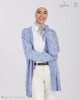 LUNA KNITTED CARDIGAN IN DUSTY BLUE