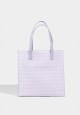 ICONIC LEATHER TOTE BAG IN LAVENDER (MIDI)