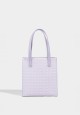 ICONIC LEATHER TOTE BAG IN LAVENDER (MINI)