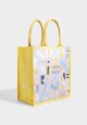 LINE LETRA TOTE BAG MIDI IN LEMON