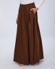 MAELIS SKIRT IN CHOCOLATE BROWN