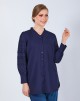 MAEVA BLOUSE IN NAVY BLUE