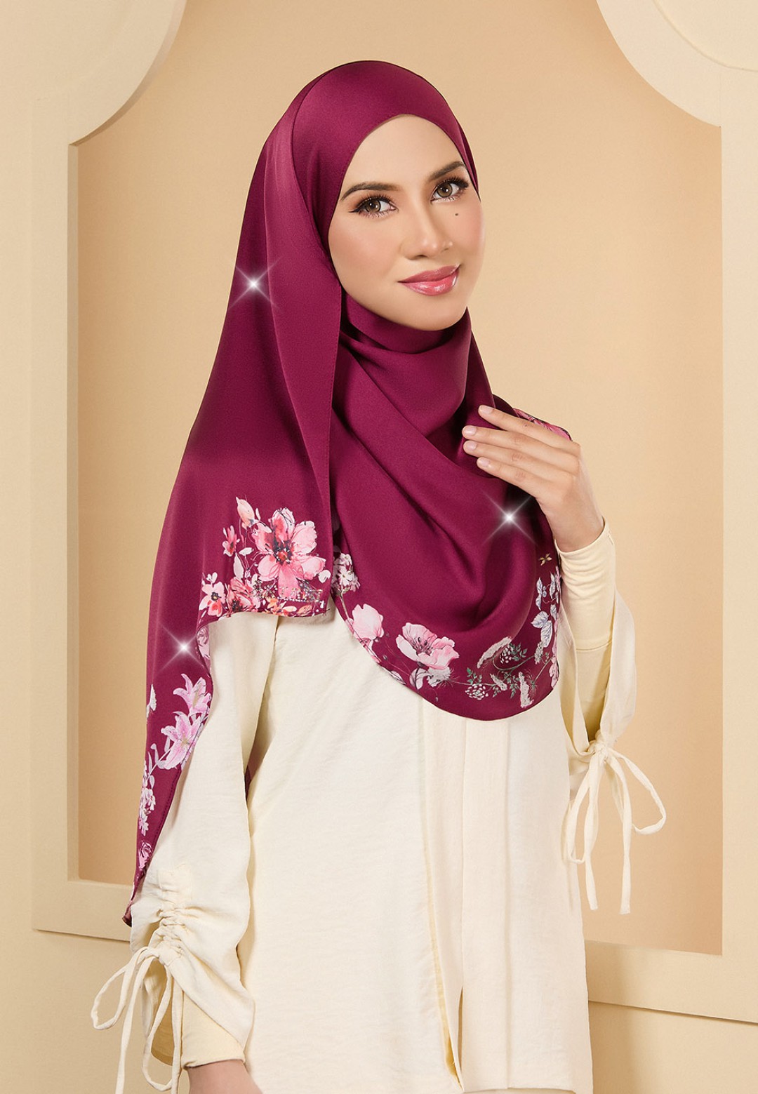 INSTANT SHAWL JASMIN PRINTED DIAMOND