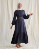 MALEA DRESS IN NAVY BLUE