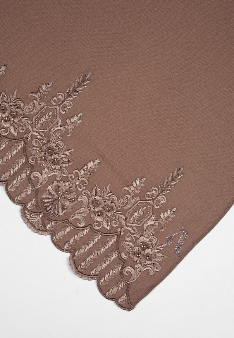 SHAWL MARHAYNE PLAIN EMBROIDERY DIAMOND