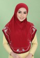 TWIN TASSEL IN MAROON (DIAMOND)
