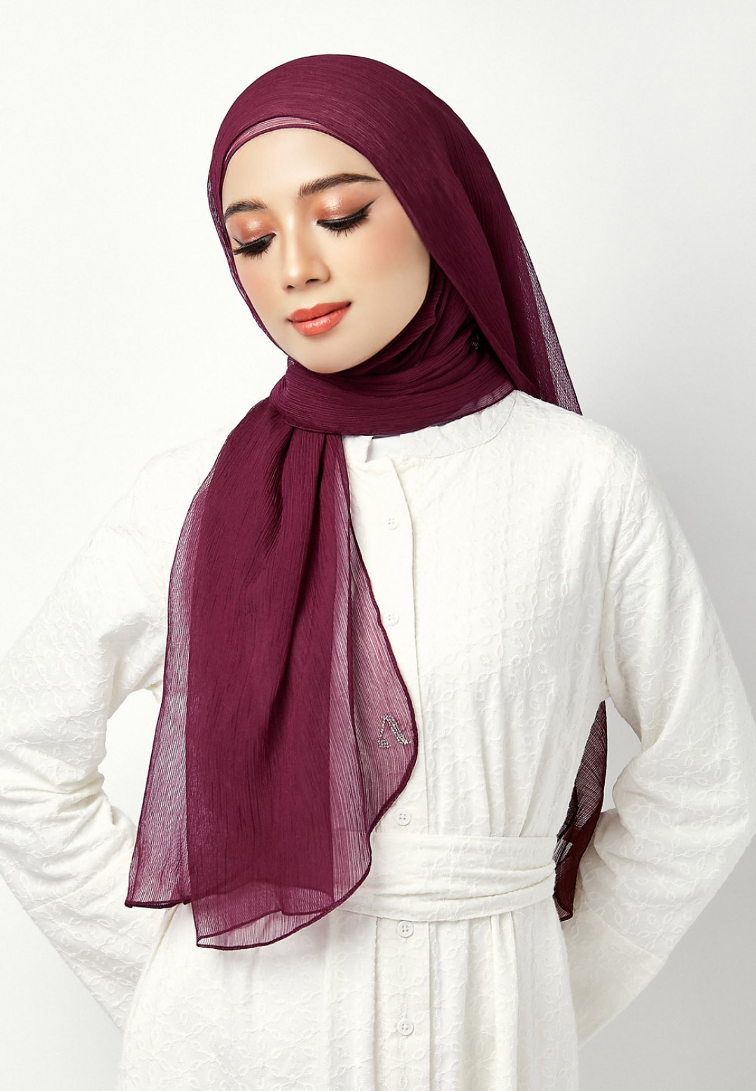 SHAWL 129 FLOSSY PLAIN