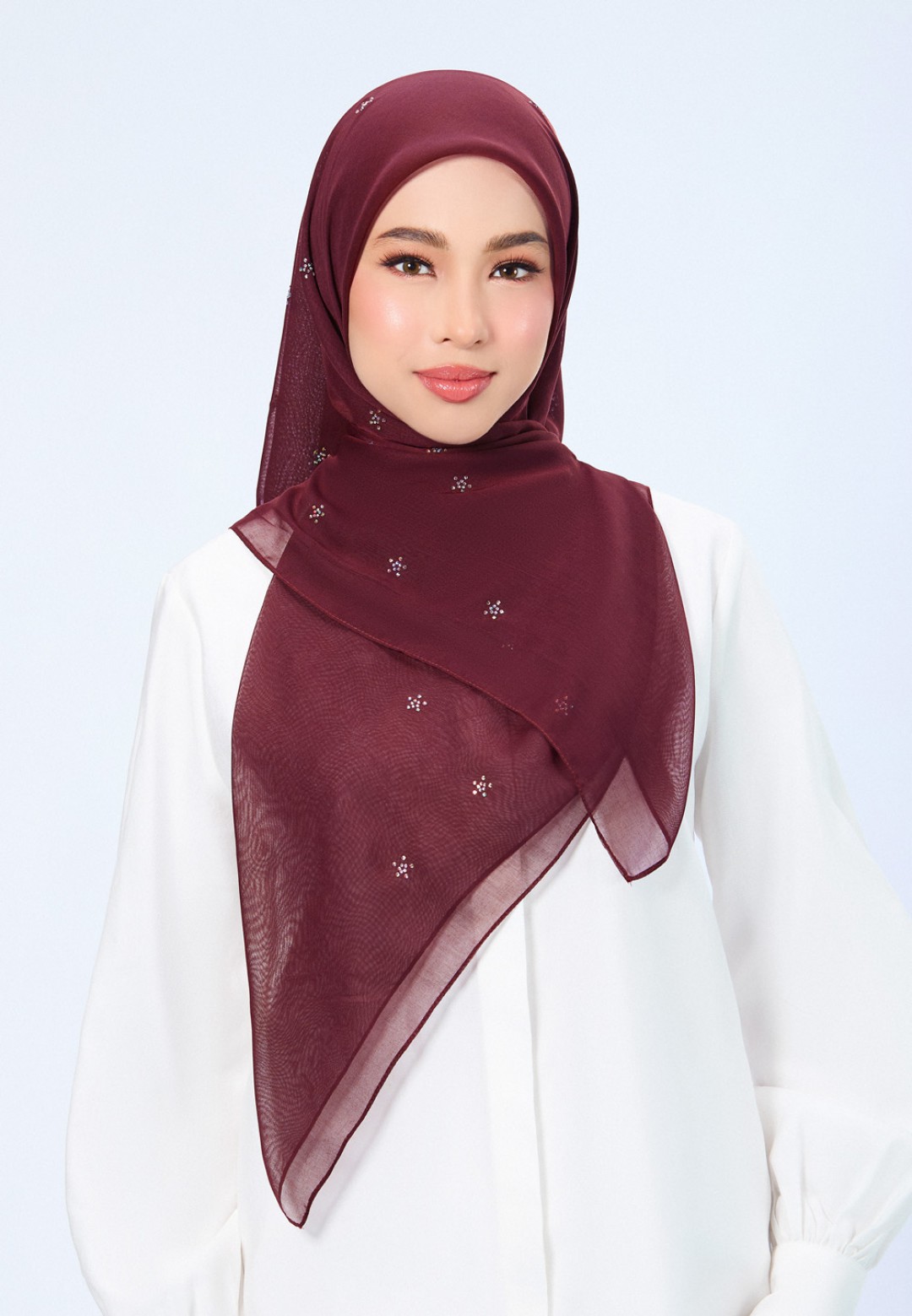 SQ FLORELLIS VOILE PLAIN DIAMOND