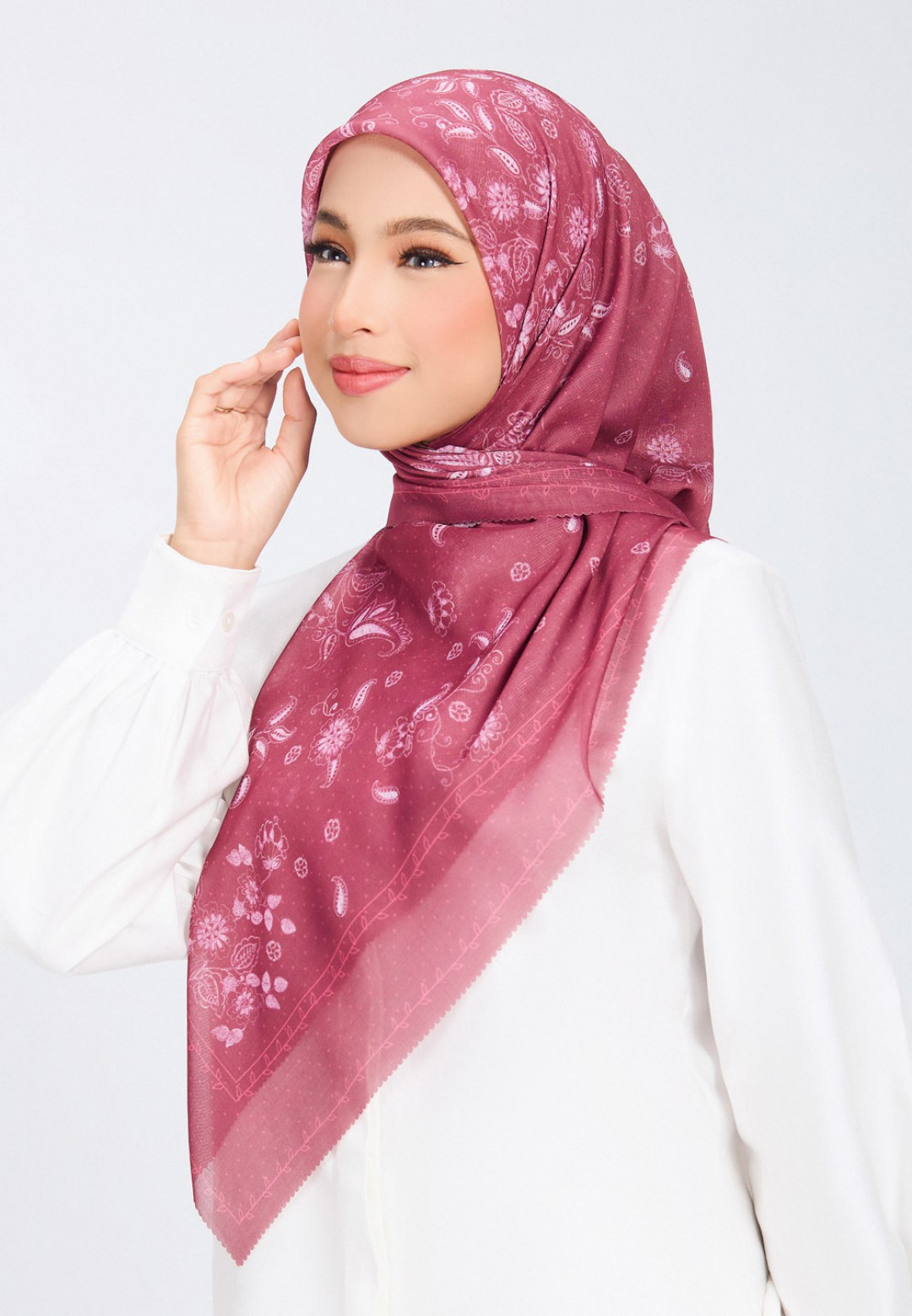 SQ SAPHIYAH VOILE PRINTED LASERCUT