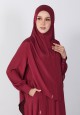 KHIMAR HASNAA IN MAROON