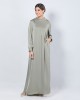LATIFA JUBAH IN MATTE GREEN
