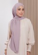 AFRAH INSTANT SHAWL  TIE BACK IN MAUVE