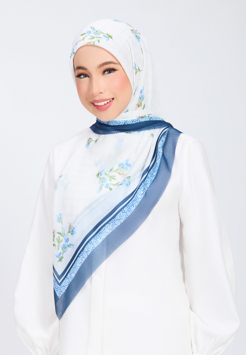 SQ TAMRAH VOILE PRINTED LASERCUT