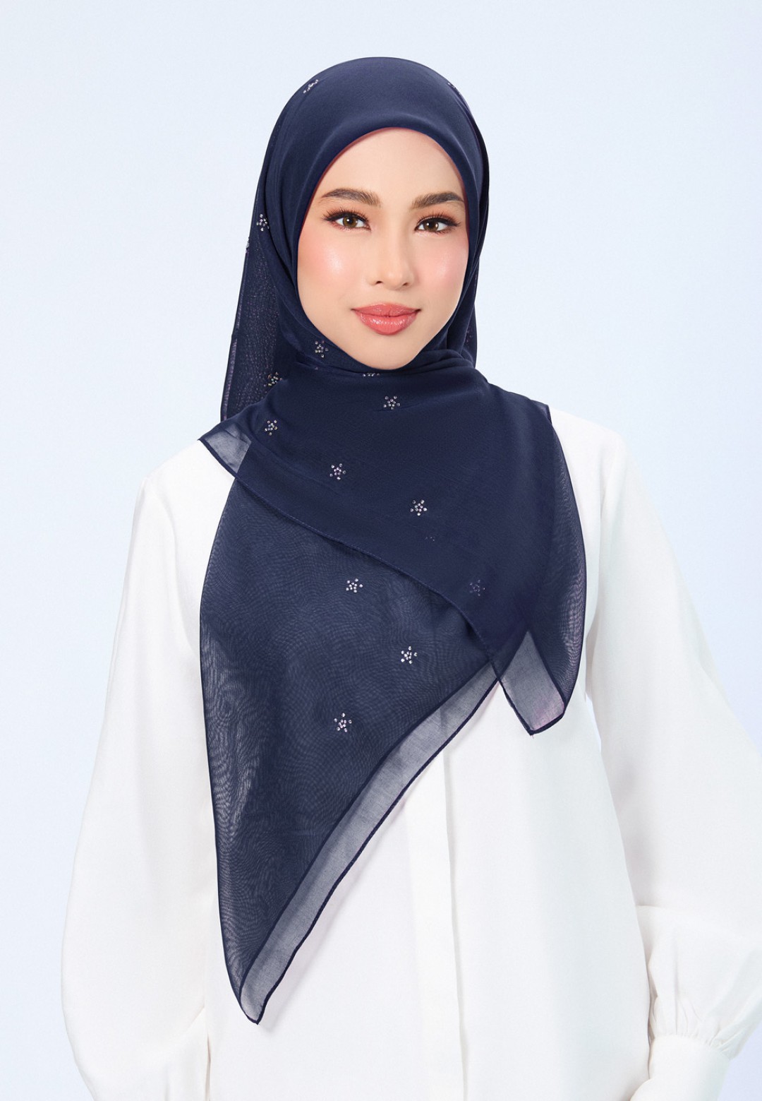 SQ FLORELLIS VOILE PLAIN DIAMOND