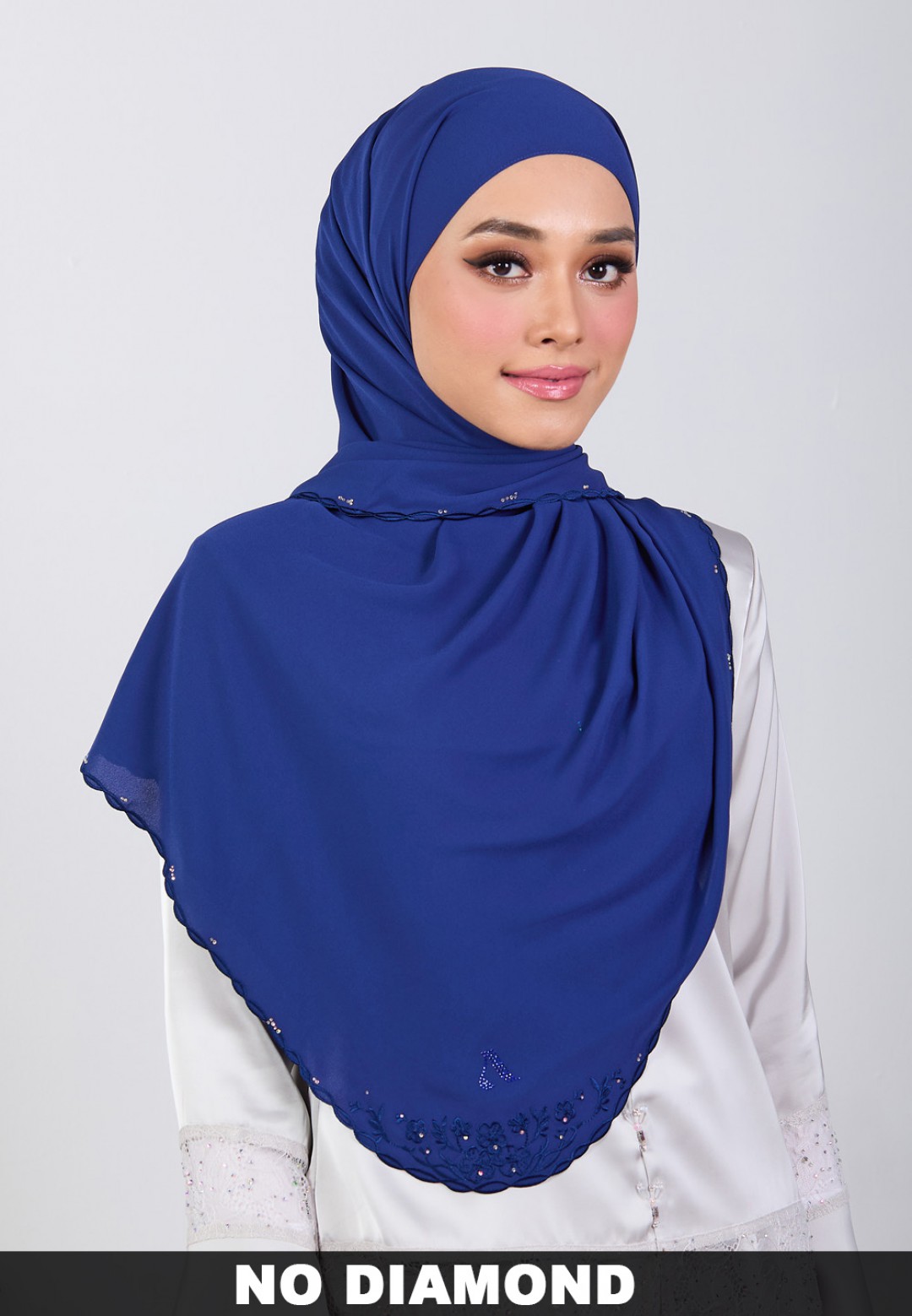 SHAWL BLOOMARIA PLAIN EMBROIDERY